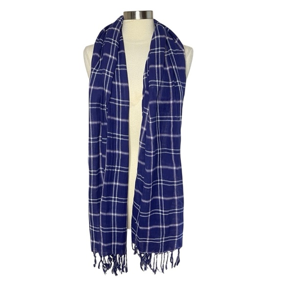 PASHMINA Purple & White Plaid - Picture 4 of 6
